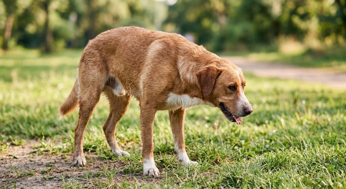 Câine Border Collie surprins în plină alergare pe iarbă